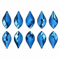 Daily Charme Nail Crystals Swarovski Flame Flatback Rhinestone / Bermuda Blue