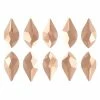 Daily Charme Swarovski Flame Flatback Rhinestone / Rose Gold