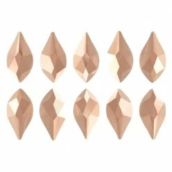 Daily Charme Swarovski Flame Flatback Rhinestone / Rose Gold