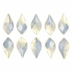 Daily Charme Swarovski Flame Flatback Rhinestone / White Opal Best Sellers
