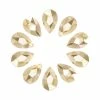 Daily Charme Swarovski Pear Shape Flatback Rhinestone / Golden Shadow Nail Crystals