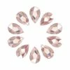 Daily Charme Best Sellers Swarovski Pear Shape Flatback Rhinestone / Vintage Rose