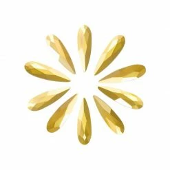 Daily Charme Best Sellers Swarovski Raindrop Flatback Rhinestone / Aurum