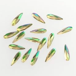 Daily Charme Nail Crystals Swarovski Raindrop Flatback Rhinestone / Luminous Green