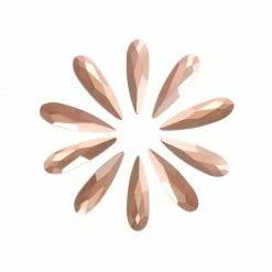 Daily Charme Swarovski Raindrop Flatback Rhinestone / Rose Gold