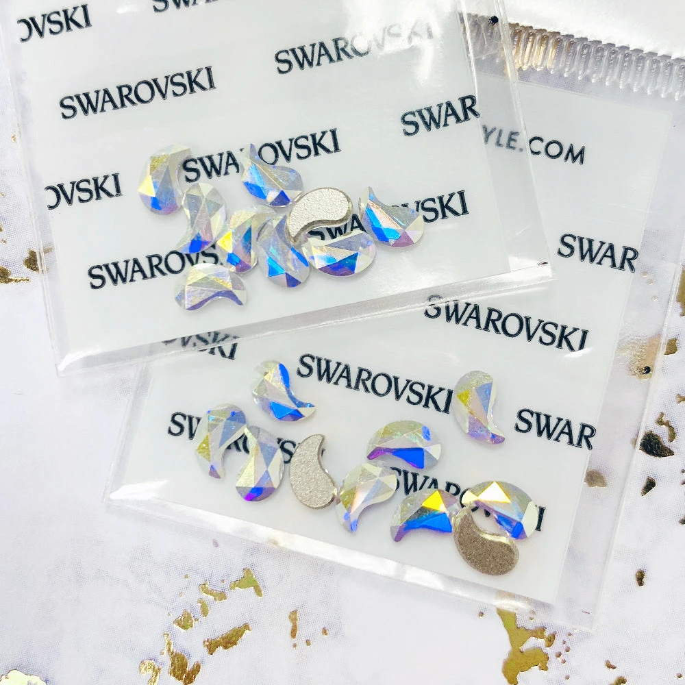 Daily Charme Swarovski Paisley X Flatback Rhinestone / Crystal AB Nail Crystals 3 Daily Charme Swarovski Paisley X Flatback Rhinestone / Crystal AB Nail Crystals