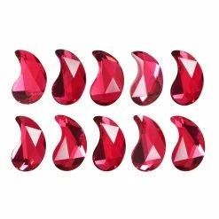 Daily Charme Swarovski Paisley Y Flatback Rhinestone / Scarlet