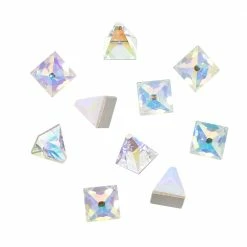 Daily Charme Swarovski Square Spike Flatback Rhinestone / Crystal AB Nail Crystals