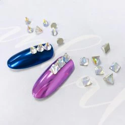 Daily Charme Swarovski Square Spike Flatback Rhinestone / Crystal AB Nail Crystals
