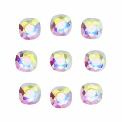 Daily Charme Swarovski Cushion Flatback Rhinestone / Crystal AB