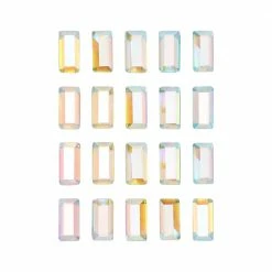 Daily Charme Nail Crystals Swarovski Baguette Flatback Rhinestone / Crystal AB