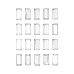 Daily Charme Swarovski Baguette Flatback Rhinestone / Clear Wedding Season