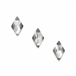 Daily Charme Nail Crystals Swarovski Rhombus Flatback Rhinestone / Silver Shade