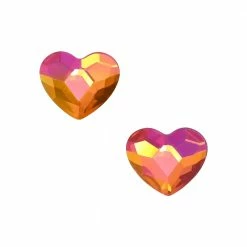 Daily Charme Swarovski Heart Flatback Rhinestone / Astral Pink