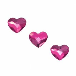 Daily Charme Nail Crystals Swarovski Heart Flatback Rhinestone / Fuchsia