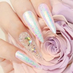 Daily Charme Nail Crystals Swarovski Moon Flatback Rhinestone / Crystal AB