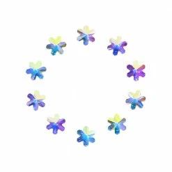 Daily Charme Nail Crystals Swarovski Rivoli Snowflake Flatback Rhinestone / Crystal AB