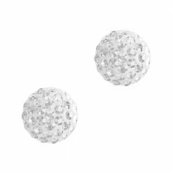 Charms Swarovski Cabochon Pave Flatback / White / Clear