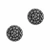 Swarovski Cabochon Pave Flatback / Black / Jet Hematite Charms