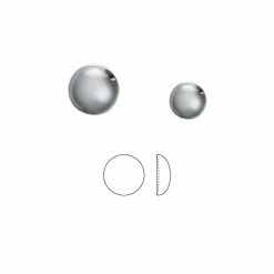 Daily Charme Swarovski Hotfix Crystals Flatback Pearl / Light Chrome