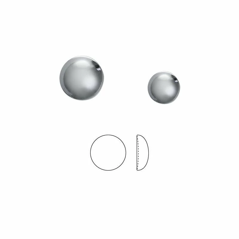 Daily Charme Swarovski Hotfix Crystals Flatback Pearl / Light Chrome 2 Daily Charme Swarovski Hotfix Crystals Flatback Pearl / Light Chrome