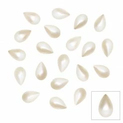 Daily Charme Nail Crystals Swarovski Drop Flatback Pearl / Cream