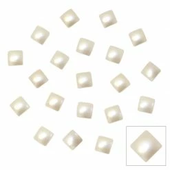 Daily Charme Nail Crystals Swarovski Square Flatback Pearl / Cream
