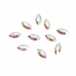 Daily Charme Best Sellers Swarovski Navette Flatback Rhinestone / Crystal AB