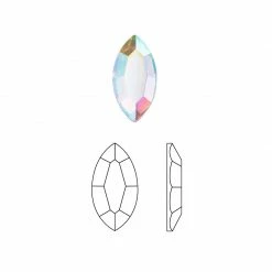 Daily Charme Best Sellers Swarovski Navette Flatback Rhinestone / Crystal AB