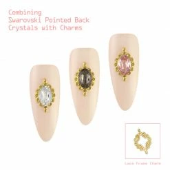 Daily Charme Swarovski Oval Fancy Pointed Back Rhinestone / Greige