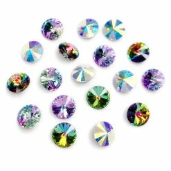 Daily Charme Nail Crystals Swarovski Rivoli Pointed Back Crystal Mix