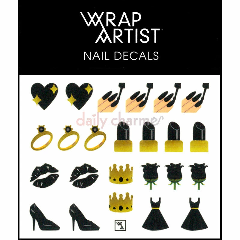 Nail Art WrapArtist Nail Decals / So Emojinal 1 Nail Art WrapArtist Nail Decals / So Emojinal
