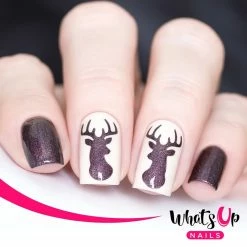 Whats Up Nails / Antler Stencils Stickers