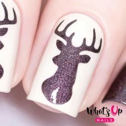 Whats Up Nails / Antler Stencils Stickers