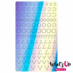 Whats Up Nails Vinyl Sticker / Designer Luxury / Aurora Blue Nail Art