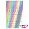 Whats Up Nails Vinyl Sticker / Designer Luxury / Holographic Silver Nail Art