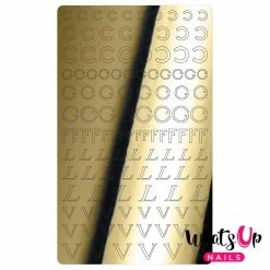 Whats Up Nails Vinyl Sticker / Designer Luxury / Metallic Gold Nail Art