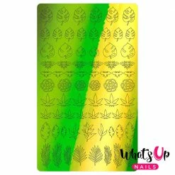 Whats Up Nails Summer Nails Vinyl Sticker / Botanical Garden / Chameleon Lime