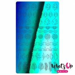Whats Up Nails Vinyl Sticker / Botanical Garden / Chameleon Green Summer Nails