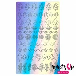 Whats Up Nails Vinyl Sticker / Botanical Garden / Aurora Blue Summer Nails