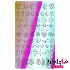 Whats Up Nails Vinyl Sticker / Botanical Garden / Aurora Pink