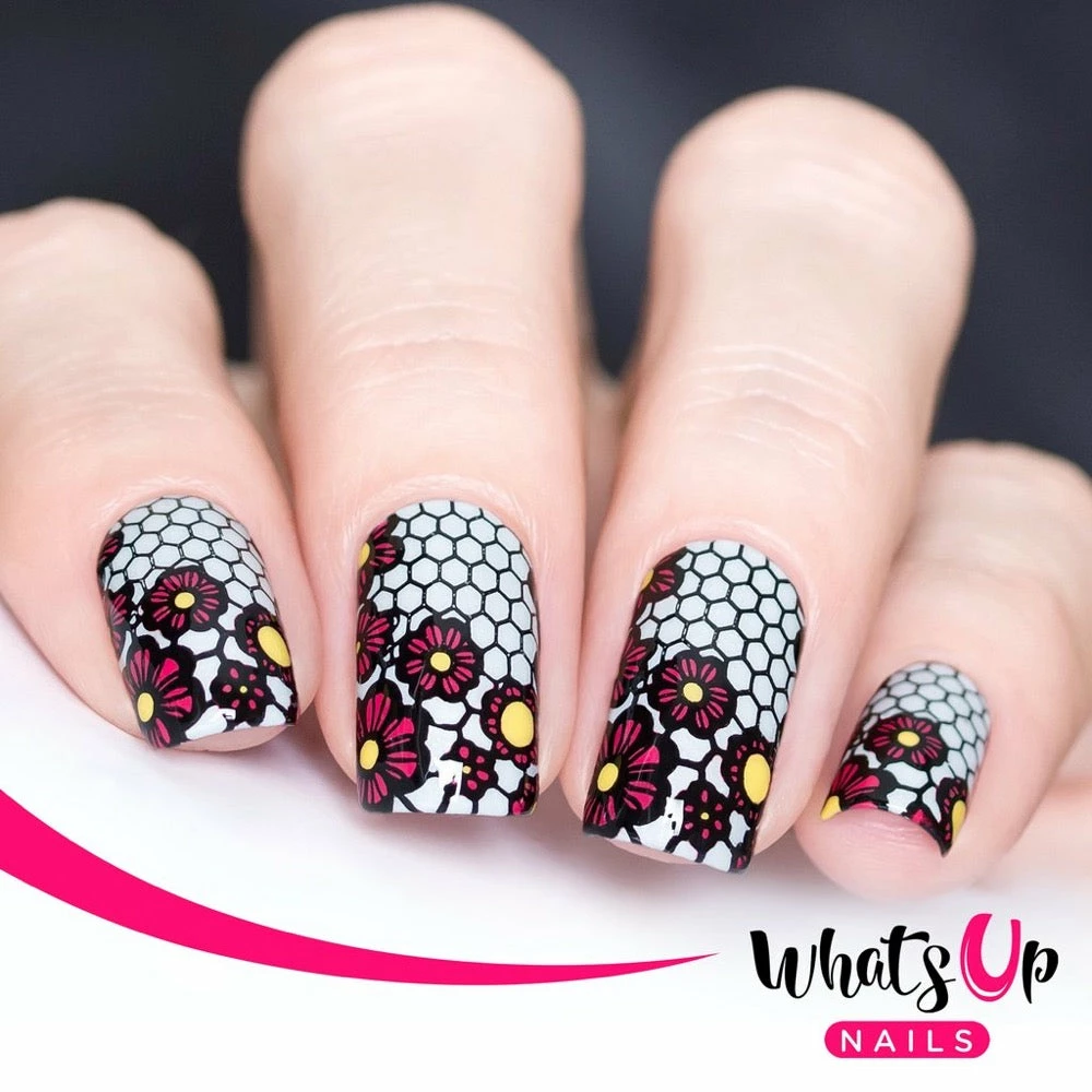 Whats Up Nails Stamping Plate / Seductive Lace 3 Whats Up Nails Stamping Plate / Seductive Lace