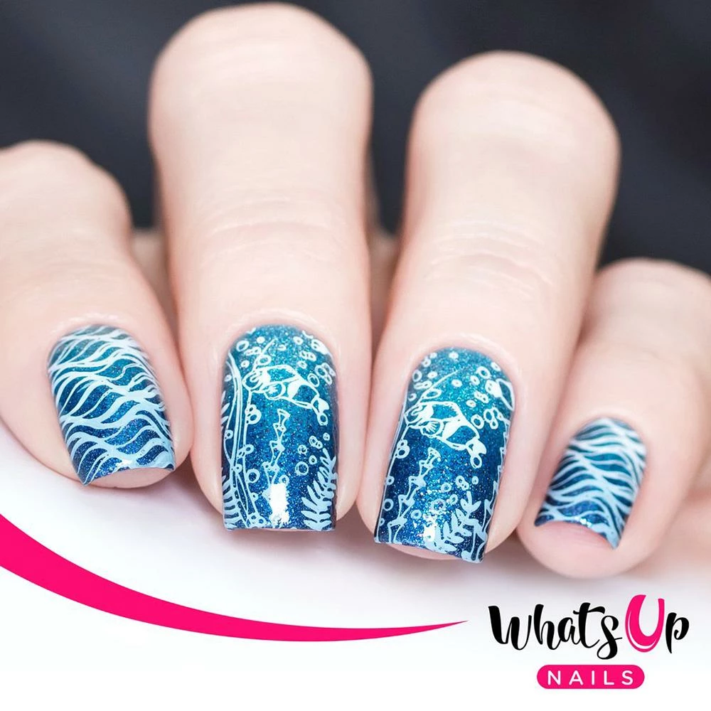 Summer Nails Whats Up Nails Stamping Plate / Take Me To The Sea 2 Summer Nails Whats Up Nails Stamping Plate / Take Me To The Sea