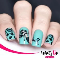 Whats Up Nails Stamping Plate / Lost At Sea Summer Nails