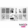 Whats Up Nails Stamping Plate / Stars And Stripes
