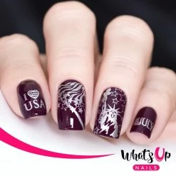 Whats Up Nails Stamping Plate / Stars And Stripes 7 Whats Up Nails Stamping Plate / Stars And Stripes