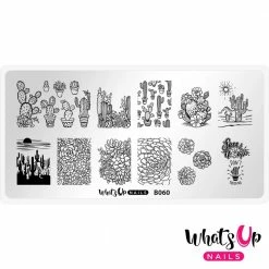 Whats Up Nails Stamping Plate / Deserted Succulent
