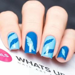 Dollar Store Whats Up Nails / Feather Stickers & Stencils