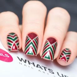 Dollar Store Whats Up Nails / Art Deco Stencils