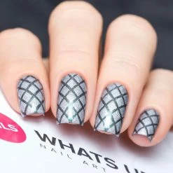 Dollar Store Whats Up Nails / Diamond Pattern Stencils